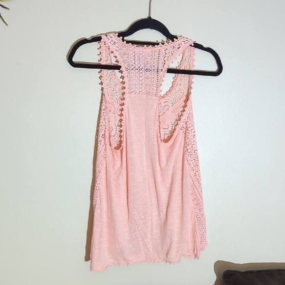 Love on a Hanger Pink Cropped Embellished Tank Top - Picture 5 of 9